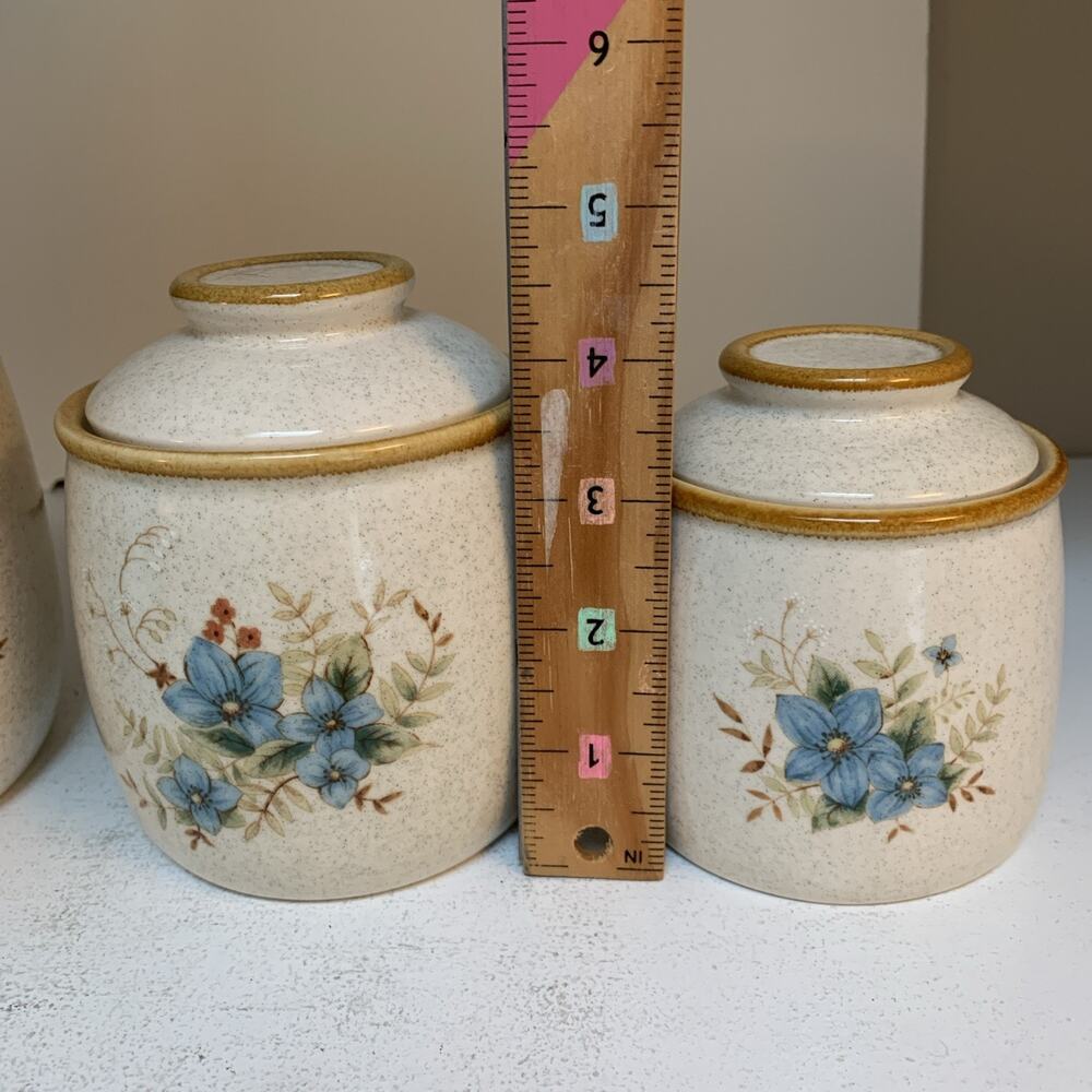 Mikasa Garden Club Day Dreams EC 461 Canister Set Japan 3pc w/lids - Picture 11 of 11